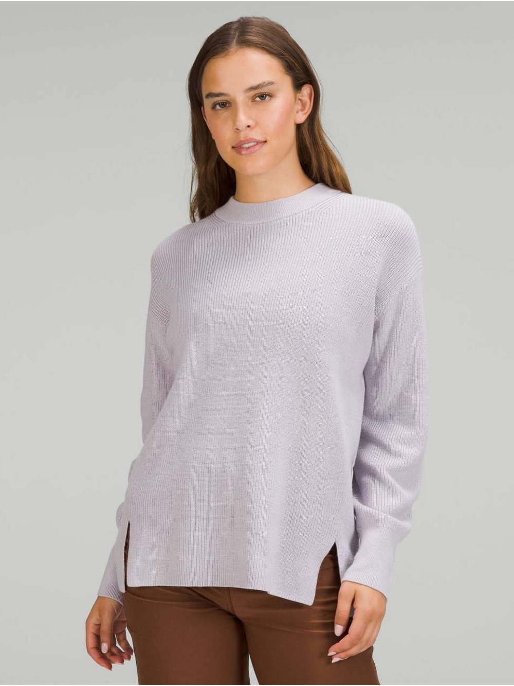 Lululemon Merino Wool-Blend Ribbed Crewneck Sweater